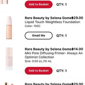 Rare beauty foundation and primer
